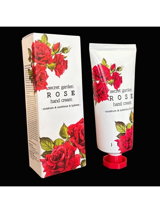 Jigott Secret Garden Rose Hand Cream NEW in Box 100ml 3.4 fl oz Korean Skincare - Picture 2 of 3